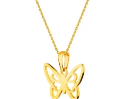 Złota zawieszka - motyl