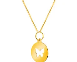 Złota zawieszka - motyl