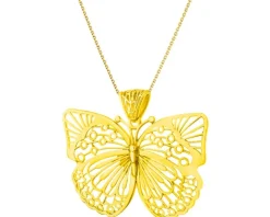 Złota zawieszka - motyl