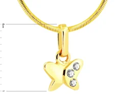 Złota zawieszka - motyl