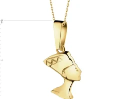 Złota zawieszka - Nefretete