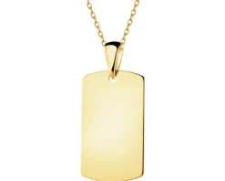 Złota zawieszka - nieśmiertelnik