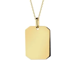 Złota zawieszka - nieśmiertelnik