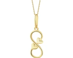 Złota zawieszka - nieskończoność