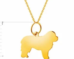 Złota zawieszka - nowofundland