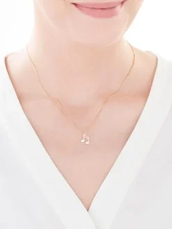 Złota zawieszka - nutka