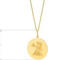 Złota zawieszka - Panna