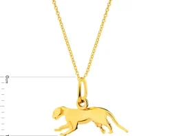 Złota zawieszka - pantera