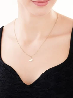 Złota zawieszka - piesek