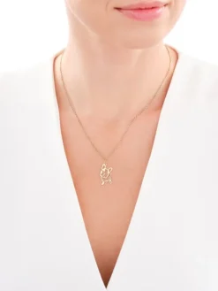 Złota zawieszka - piesek