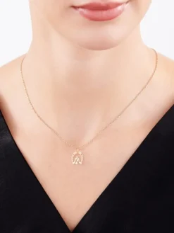 Złota zawieszka - podkowa