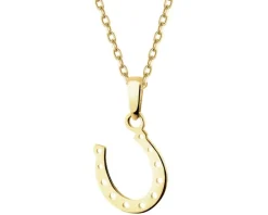 Złota zawieszka - podkowa