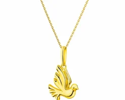 Złota zawieszka - ptak