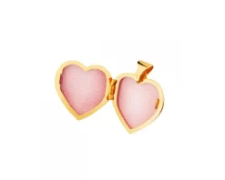 Złota zawieszka - puzderko - serce
