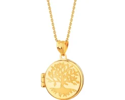 Złota zawieszka - puzderko - drzewko