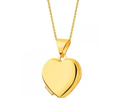 Złota zawieszka - puzderko - serce