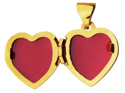 Złota zawieszka - puzderko - serce