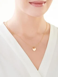 Złota zawieszka - puzderko - serce