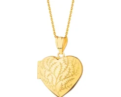 Złota zawieszka - puzderko - serce