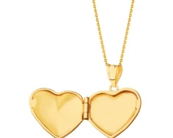 Złota zawieszka - puzderko - serce