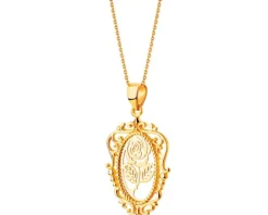 Złota zawieszka - róża