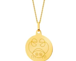 Złota zawieszka - Rak