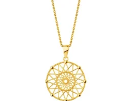 Złota zawieszka - rozeta