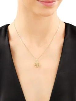 Złota zawieszka - rozeta