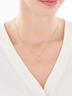 Złota zawieszka - rozeta