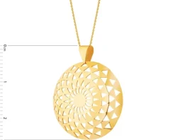 Złota zawieszka - rozeta