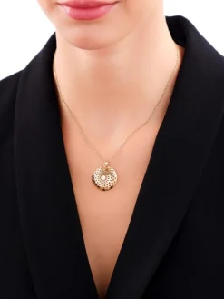 Złota zawieszka - rozeta