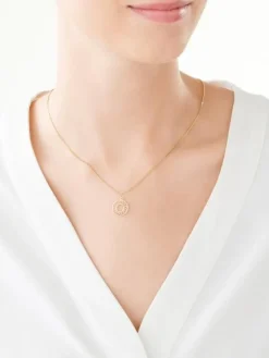 Złota zawieszka - rozeta