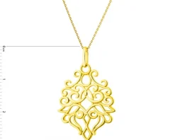 Złota zawieszka - rozeta