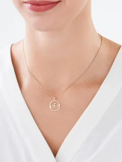 Złota zawieszka - serca