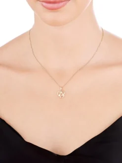 Złota zawieszka - serca