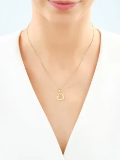 Złota zawieszka - serca