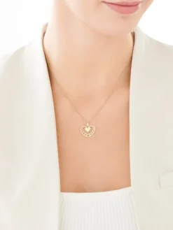 Złota zawieszka - serca