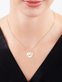 Złota zawieszka - serca, love