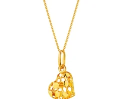 Złota zawieszka - serce