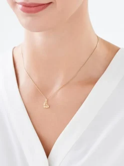 Złota zawieszka - serce