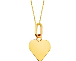 Złota zawieszka - serce