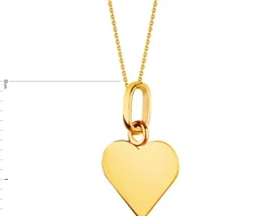 Złota zawieszka - serce