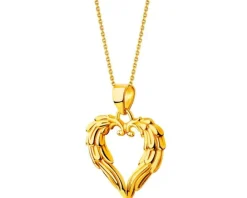 Złota zawieszka - serce
