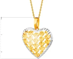 Złota zawieszka - serce