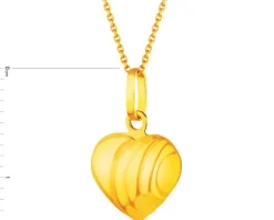 Złota zawieszka - serce