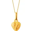 Złota zawieszka - serce