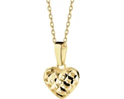 Złota zawieszka - serce