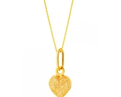 Złota zawieszka - serce