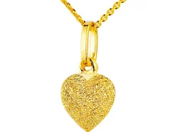 Złota zawieszka - serce