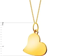 Złota zawieszka - serce